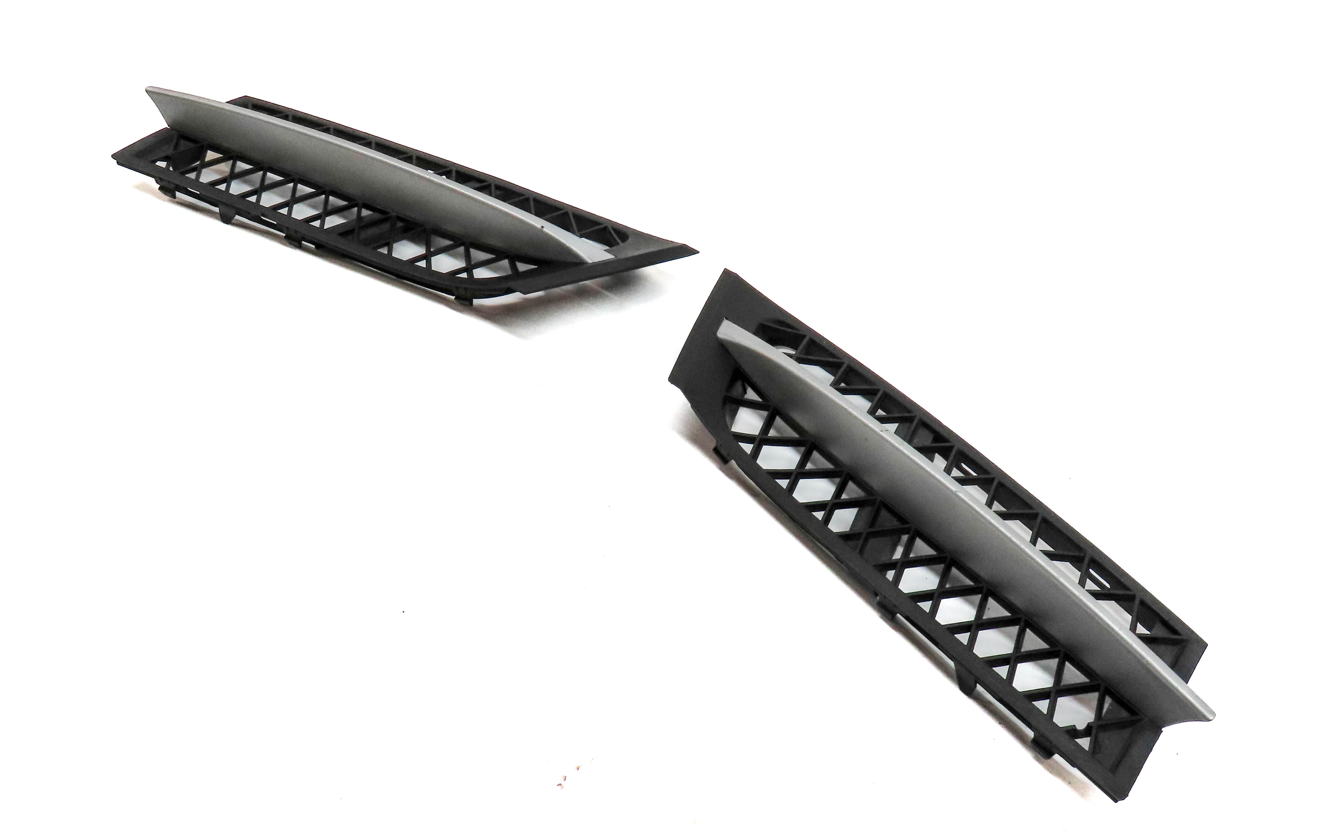 2010-2013 BMW 535iGT 550iGT (F07) FRONT LEFT & RIGHT BUMPER GRILLE TRIM SET-2 — exact item pictured